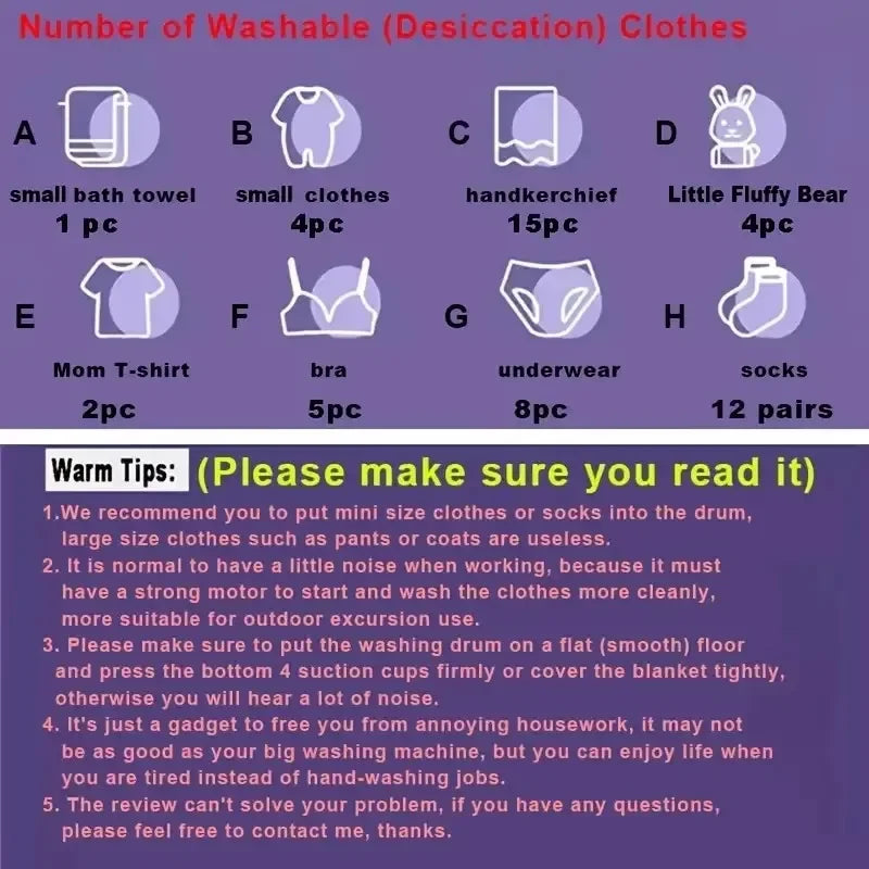 TurborWash mini portable washing machine