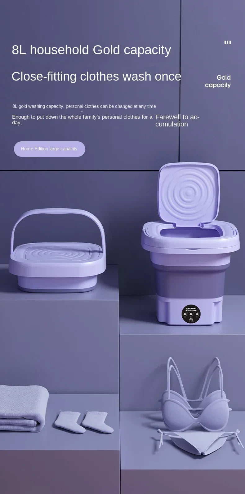 TurborWash mini portable washing machine